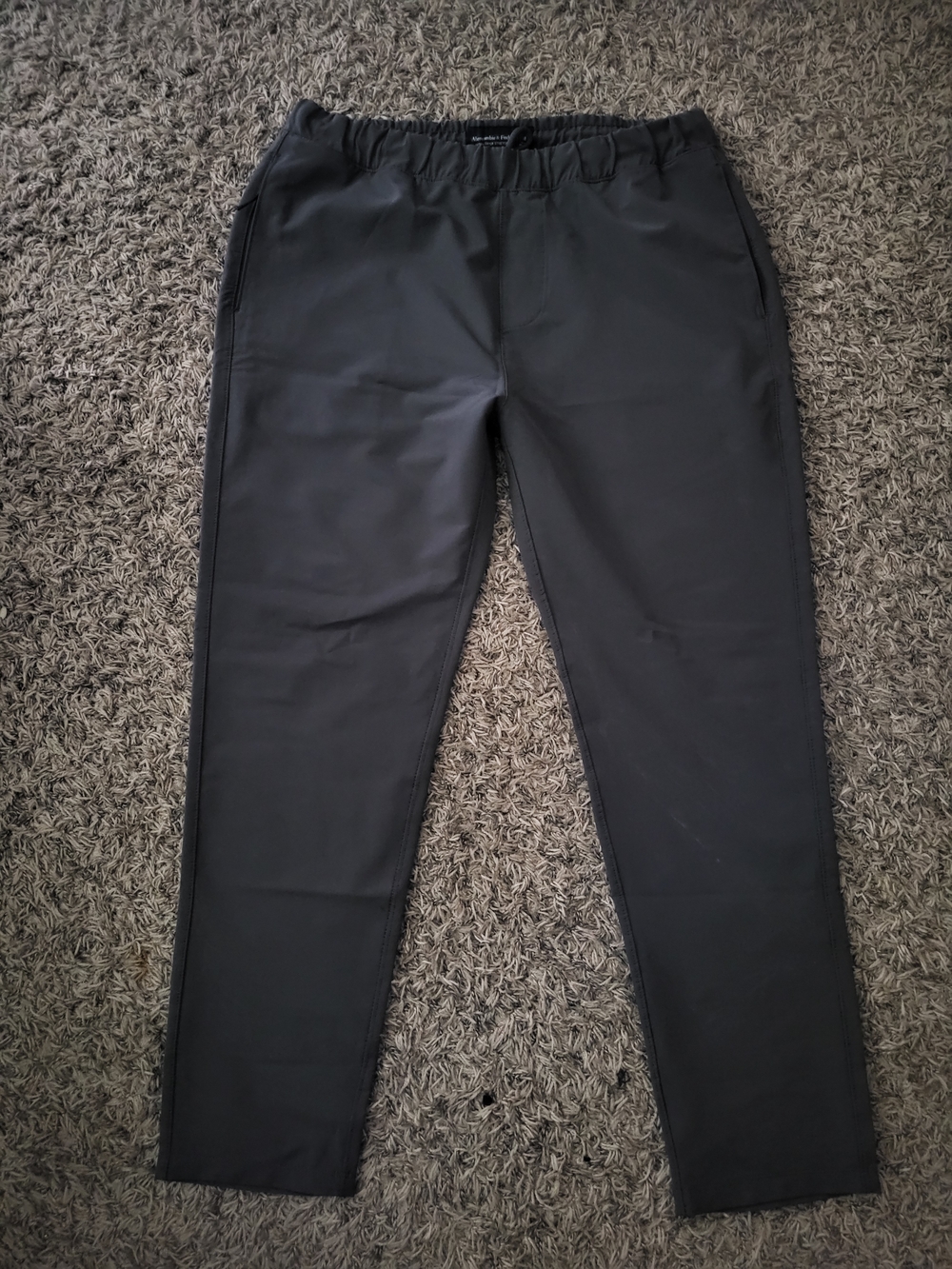 Abracrombie & Fitch Skinny Taper Stretch Men's Gray Nylon Pants Size Medium